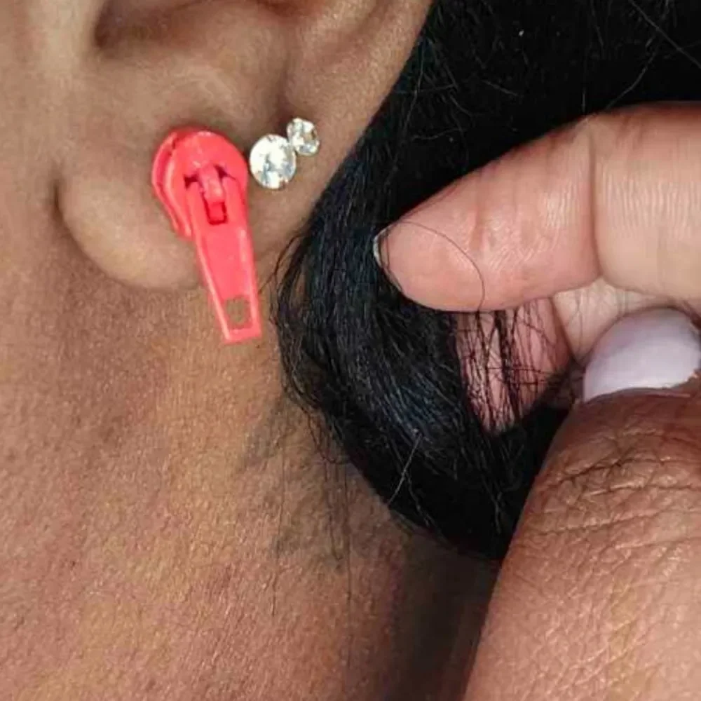 3for$20 HUGE DEAL. 6pairs Colorful Zipper Stud Earrings